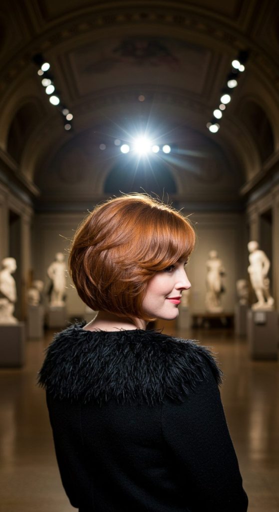 21. Feathered Rounded Bob