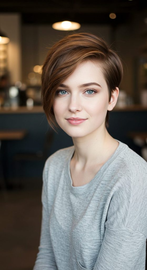 21. Side-Parted Pixie