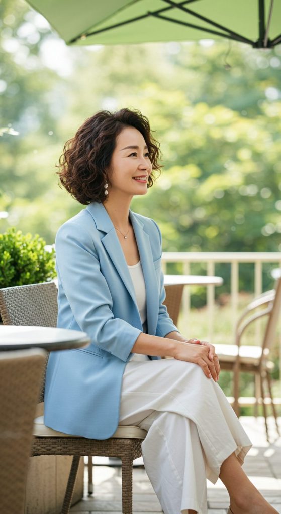 21. Side-Swept Curly Bob