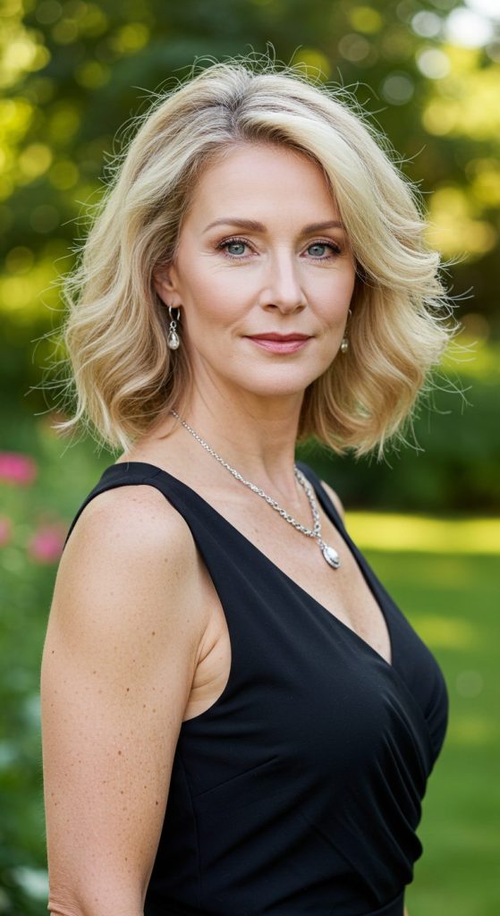 21. Wavy Layered Bob