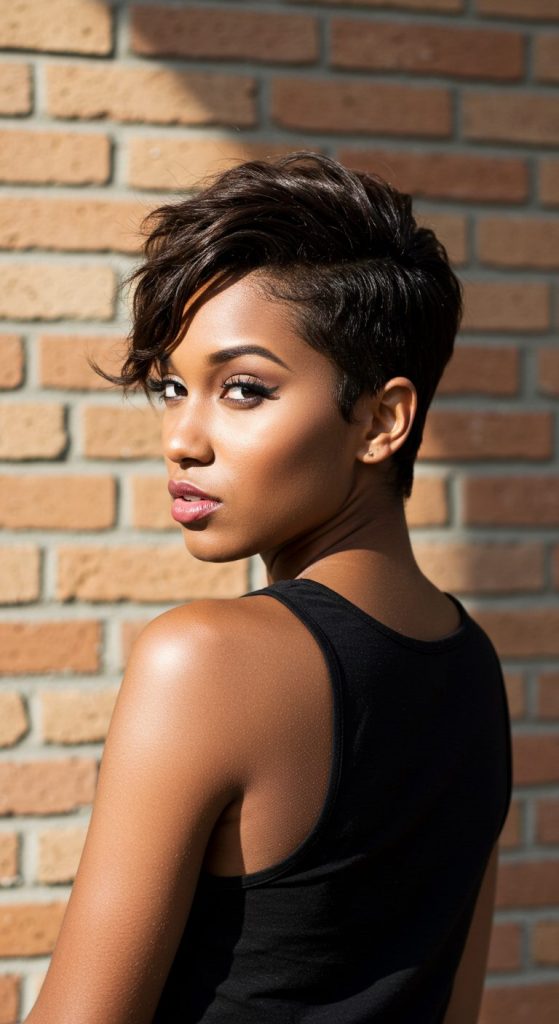 22. Flirty Undercut Pixie