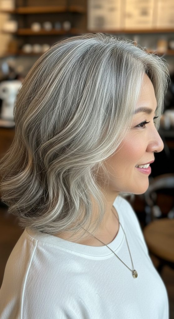 22. Layered Bob with Soft Waves