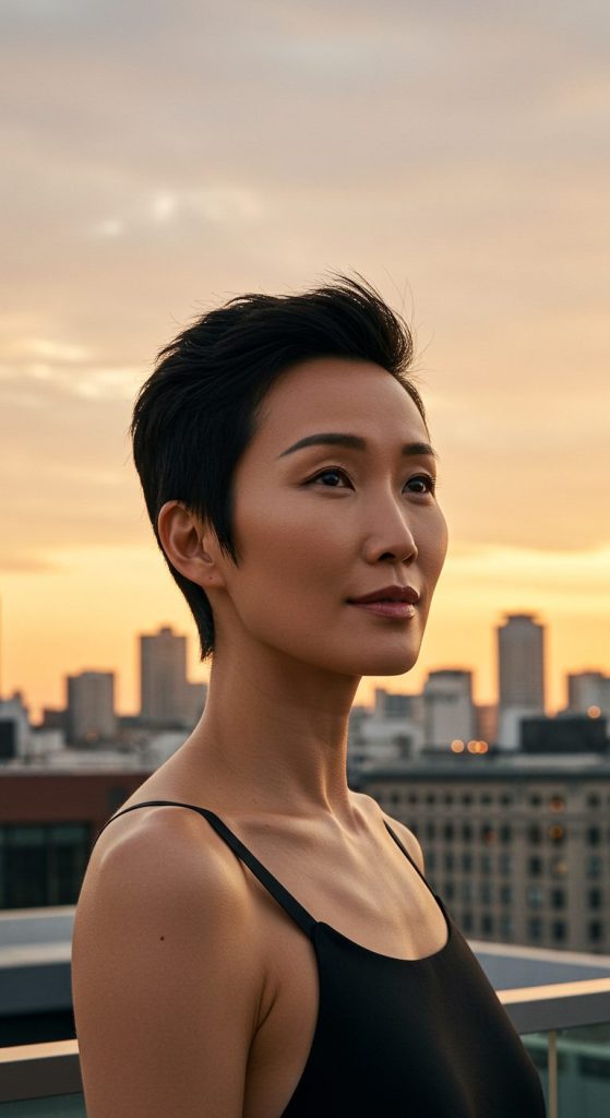 22. Sleek Tapered Pixie