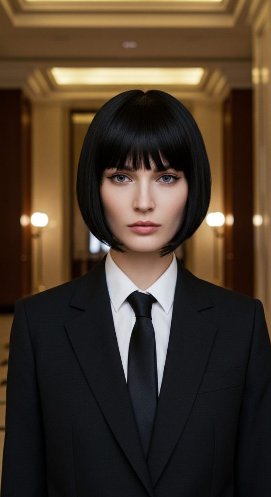 22. Ultra-Short Bob with Fringe