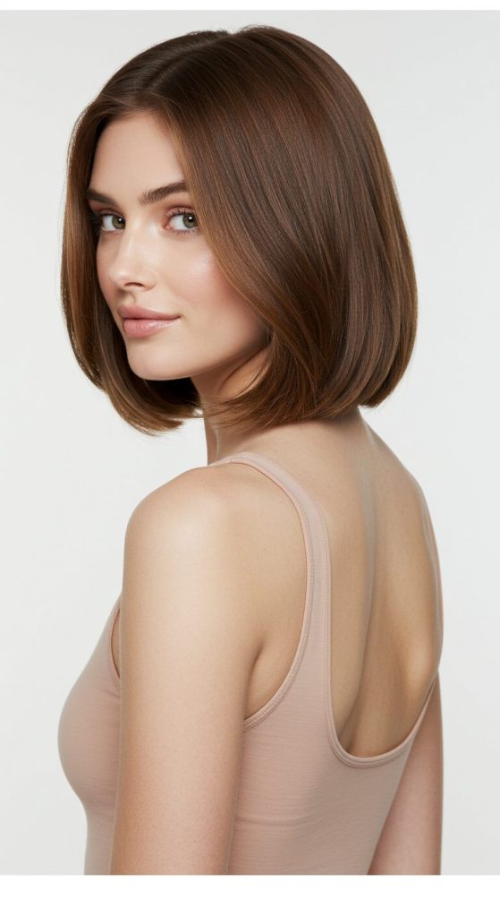 23. Bob with Middle Part