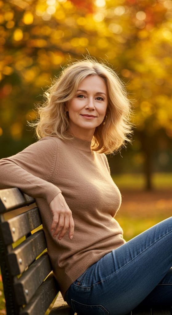 23. Casual Mid-Length Waves