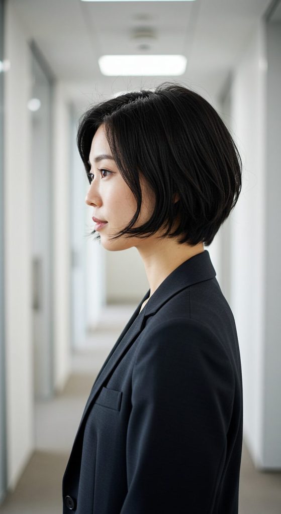 23. Short Bob with Textured Ends
