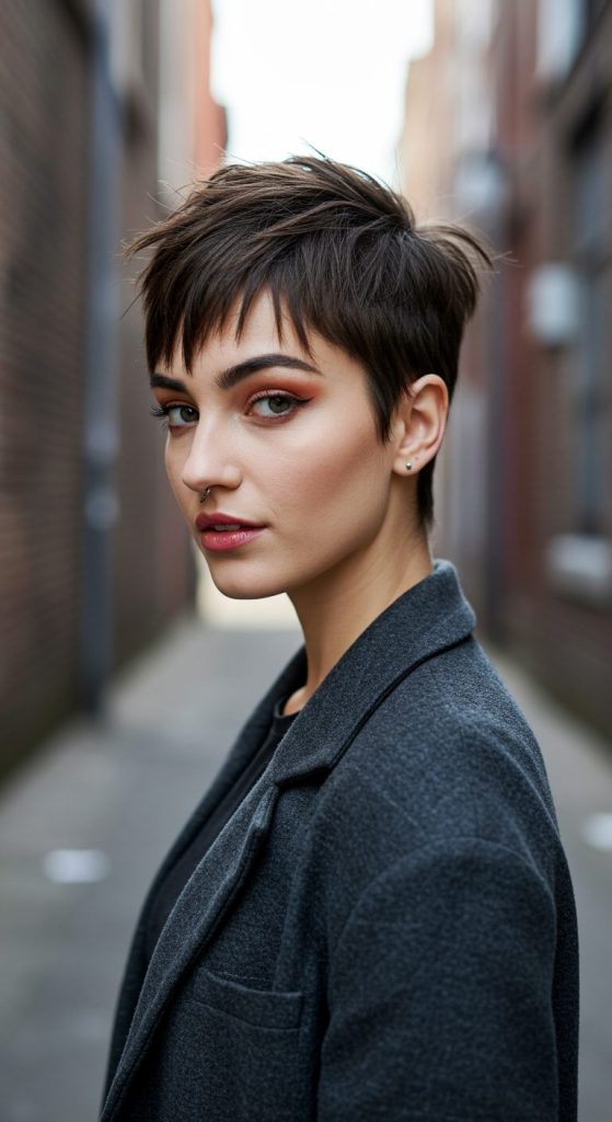 24. Sassy Edge with Trendy Appeal