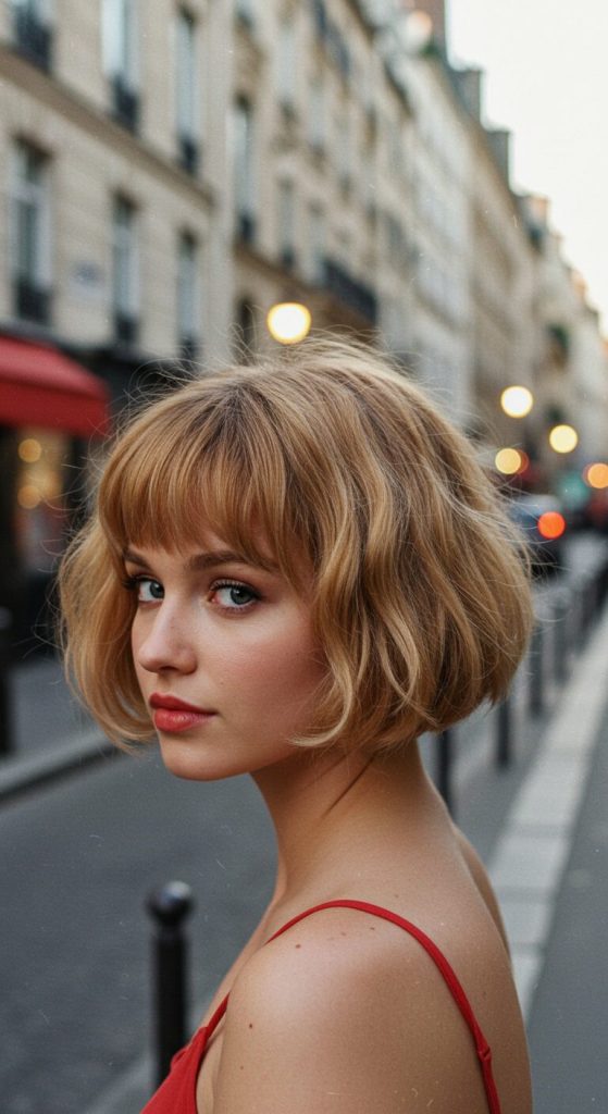 25. Playful Bob with Chic Volume