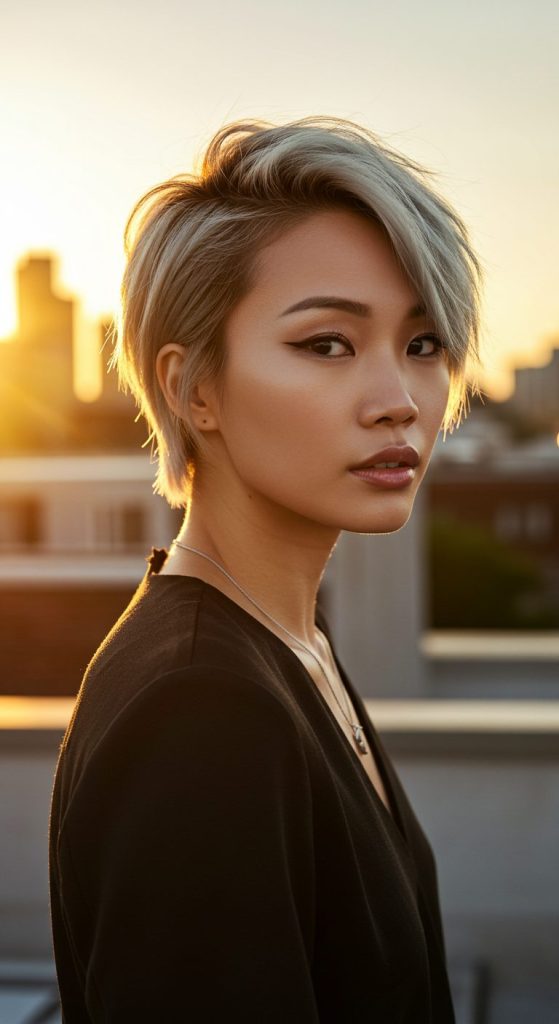 25. Modern A-Line Pixie