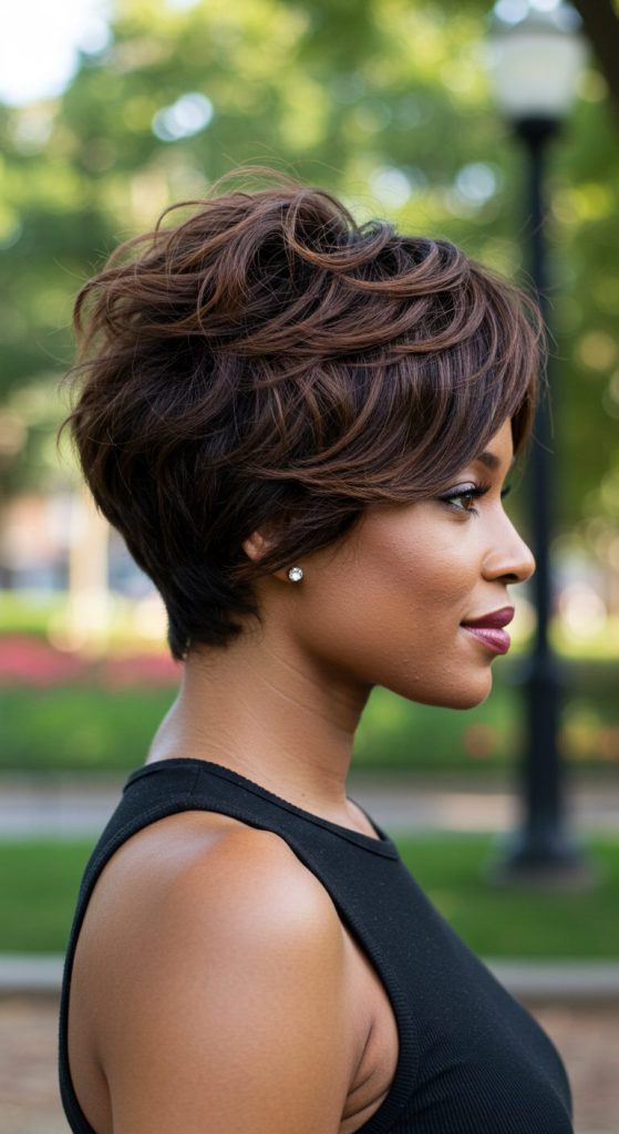 25. Tousled Layered Pixie