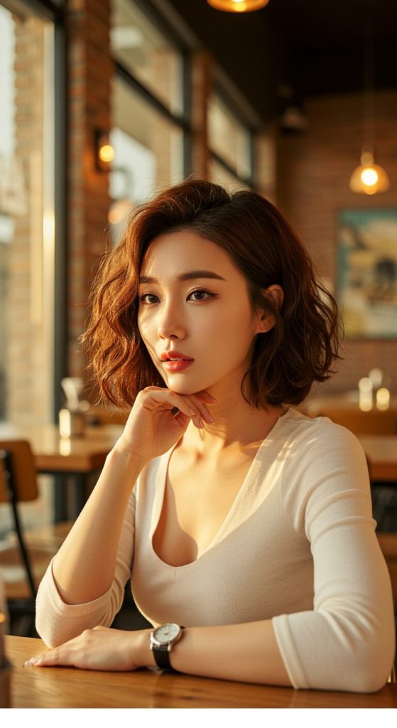 25. Wavy Face-Framing Pixie