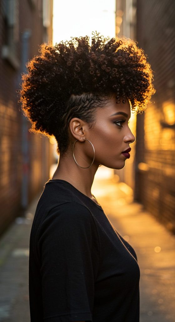 26. Curly Pixie Frohawk