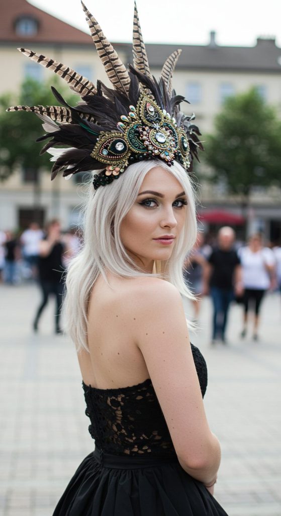 26. Pixie with Feathered Crown