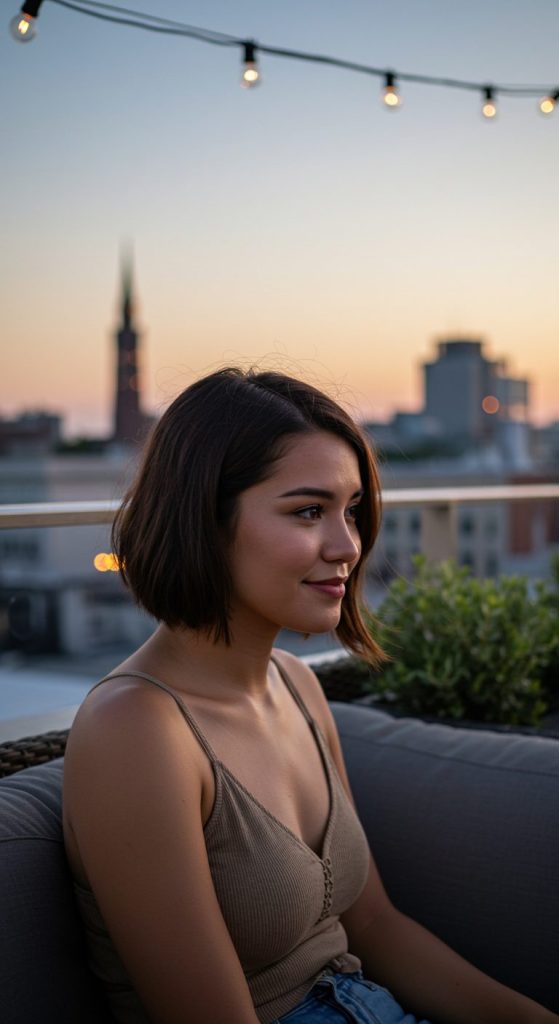 26. Side-Parted Pixie Bob