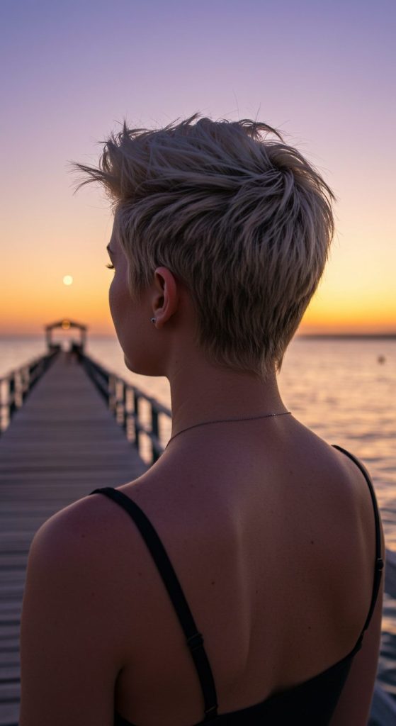 27. Blonde Pixie Transformation