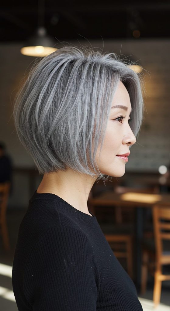 28. Cropped Bob with Side Bangs