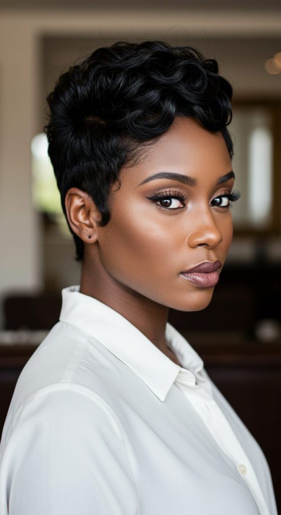 29. Pixie with Volume at the Crown