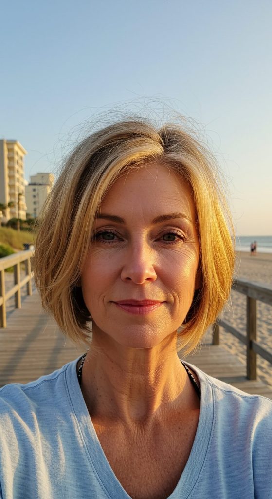 29. Tousled Beachy Bob