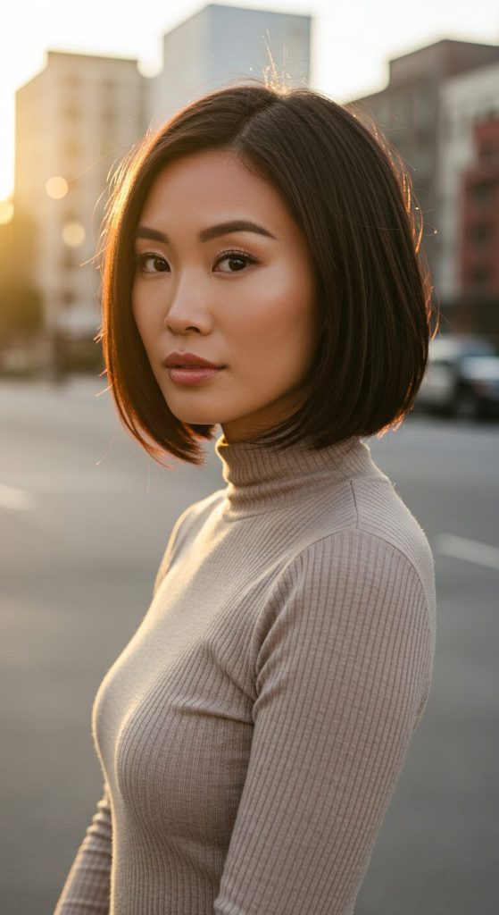 3. Angled Asymmetrical Bob