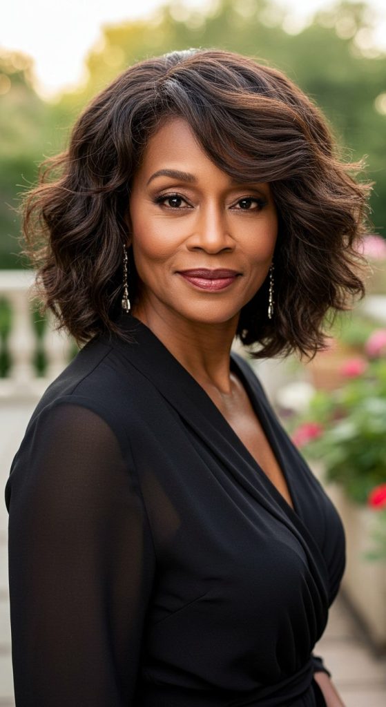 3. Curly Layered Lob