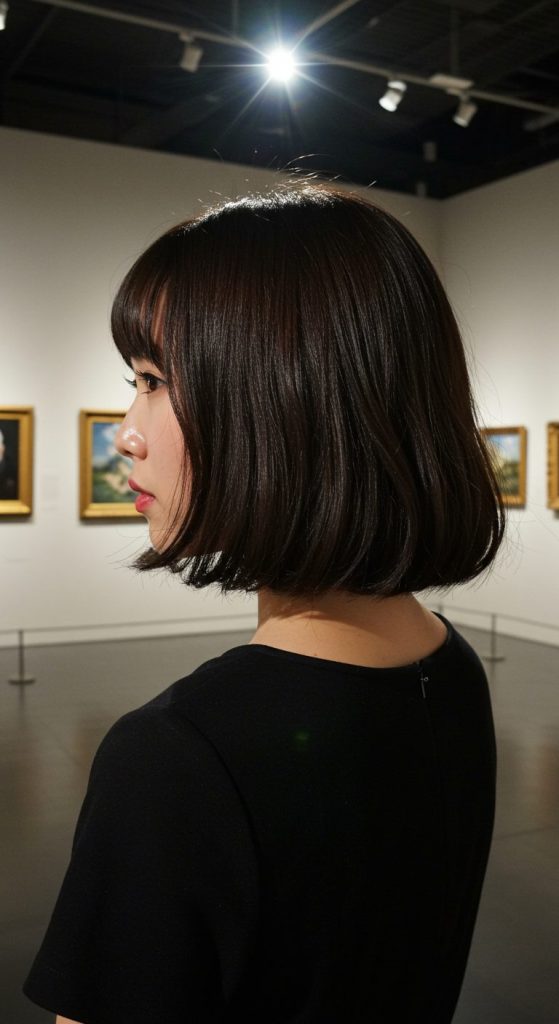 3. French Bob with Micro Bangs