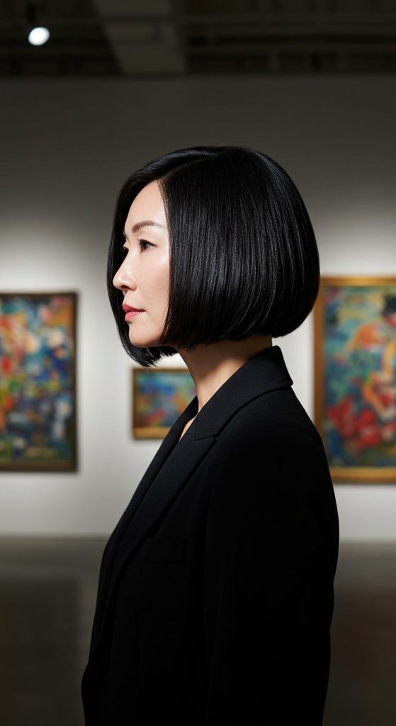 3. Sleek Chin-Length Bob