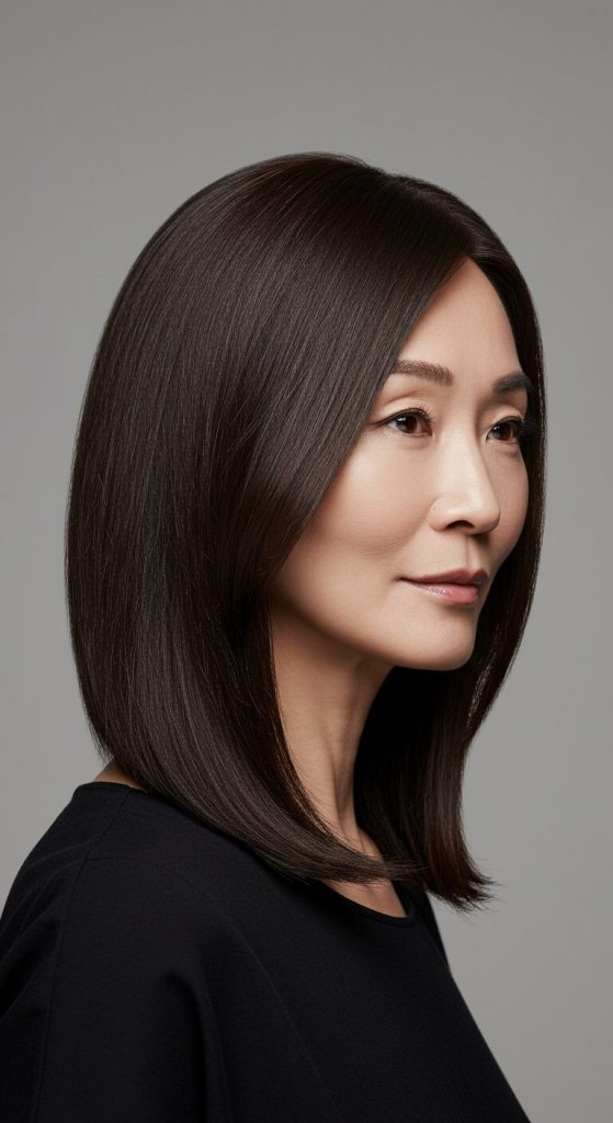 3. Sleek Side-Parted Lob