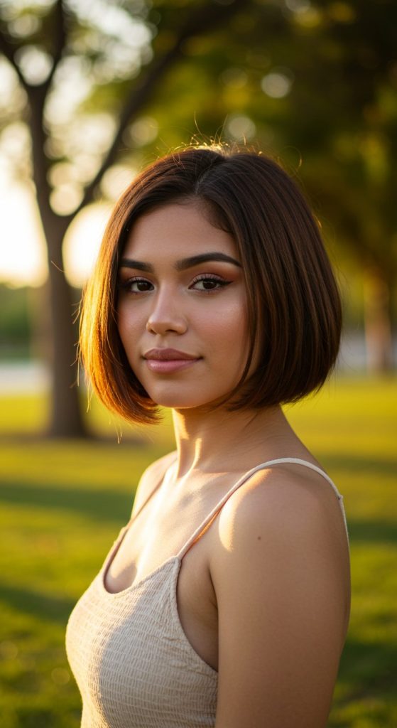 30. Soft Layered Bob