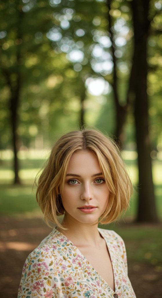 4. Jaw-Length Shaggy Bob