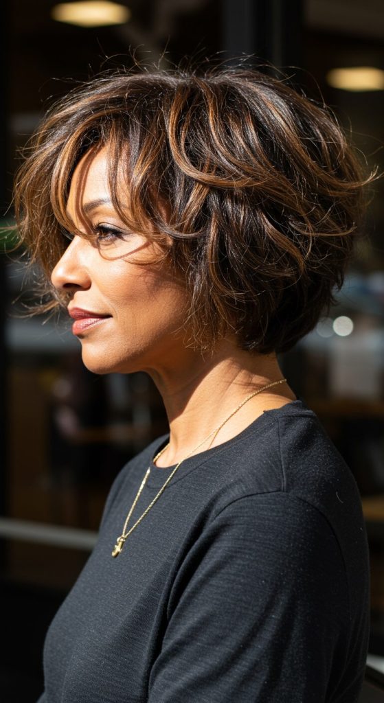 4. Tousled Shaggy Bob