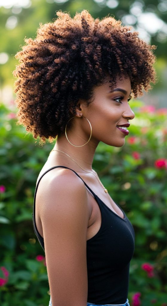 6. Curly Pixie with Volume