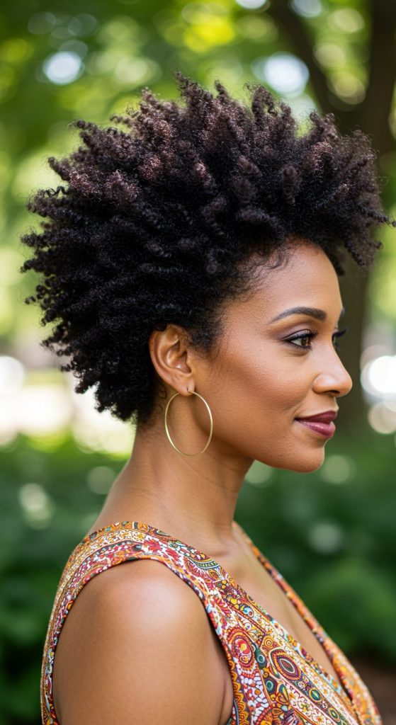 6. Voluminous Curly Pixie