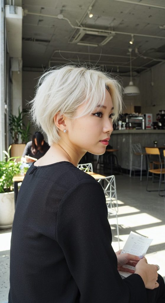 7. Feathered Pixie Cut