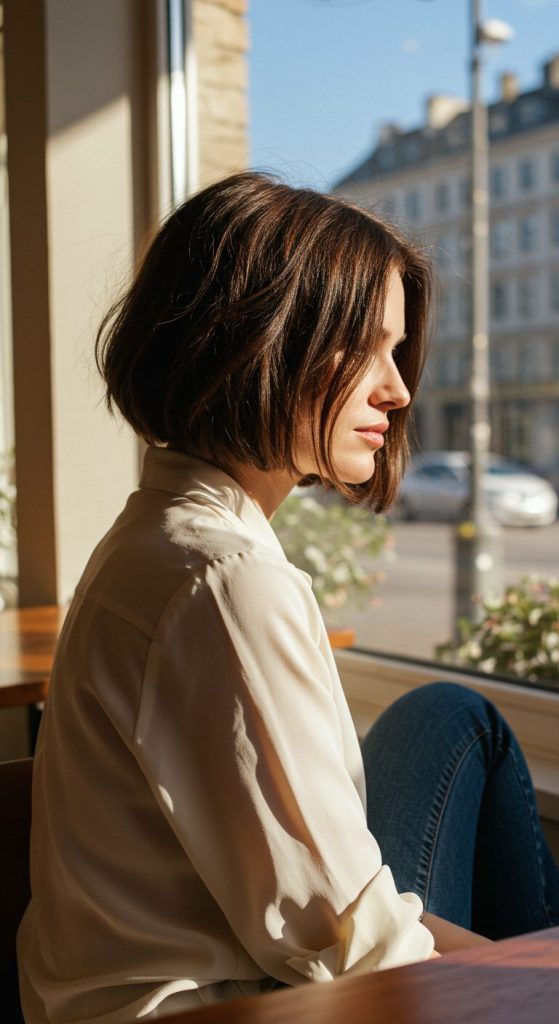 8. Feathered French Bob