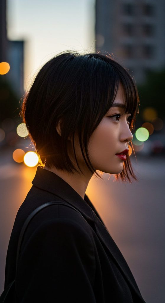 8. Pixie with Long Fringe