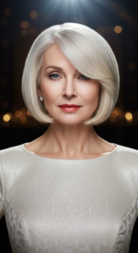 9. Classic Bob with Side Part