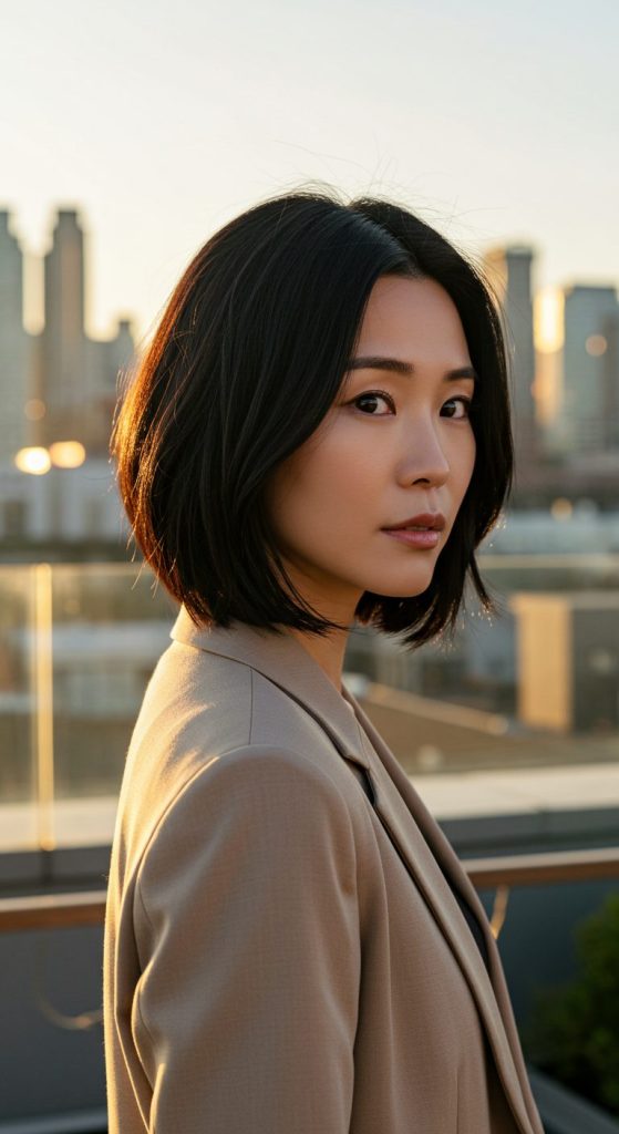 9. Layered Angled Bob