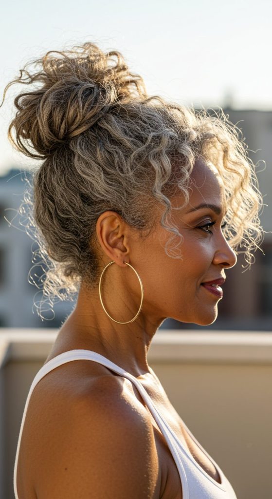 9. Textured Lob with Side Part