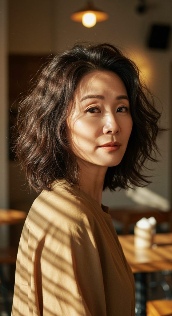 9. Messy Shag with Soft Waves