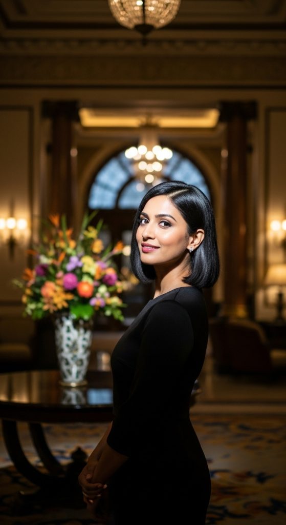 10. Sleek Side-Part Bob