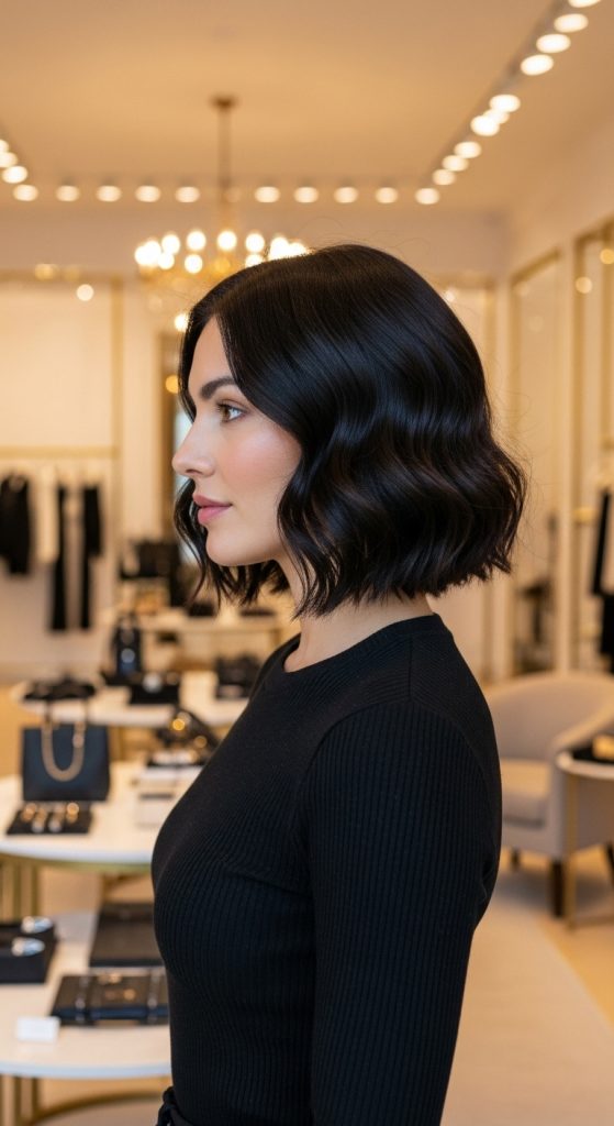 12. Inverted Wavy Bob