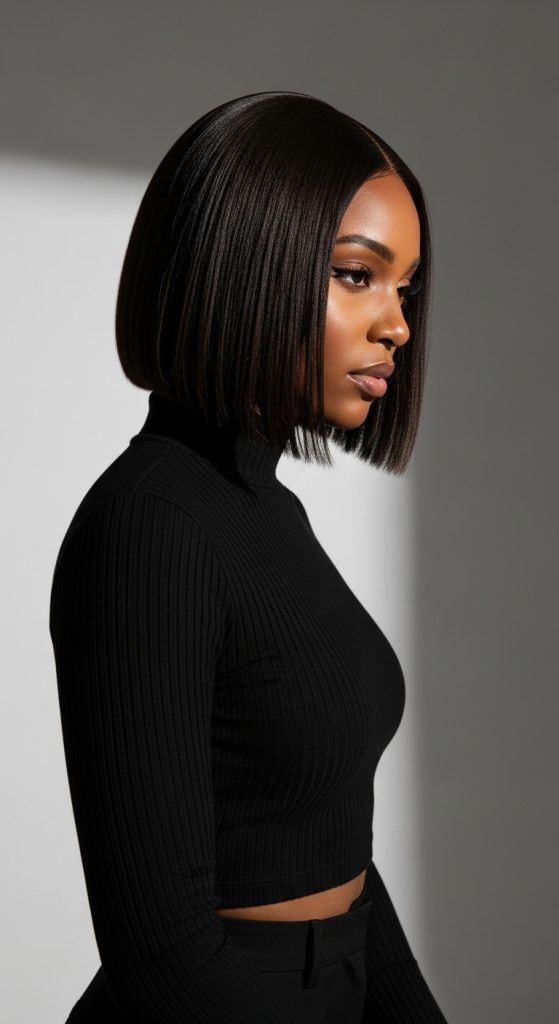 12. Sculpted A-Line Bob