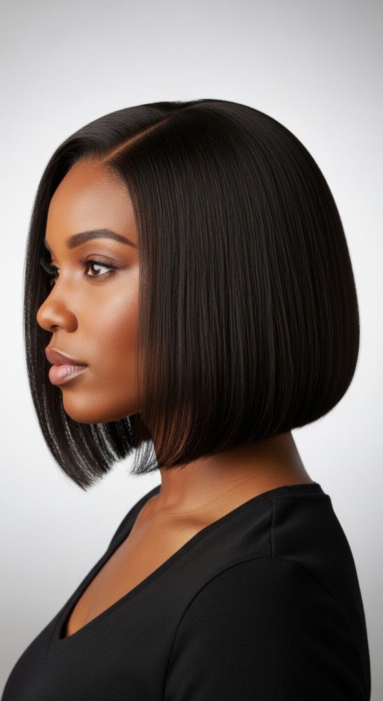 12. Sculpted A-Line Bob