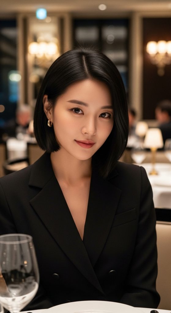 14. Polished Middle-Part Bob