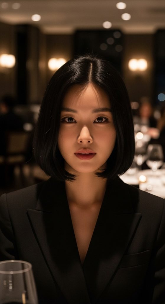 14. Polished Middle-Part Bob