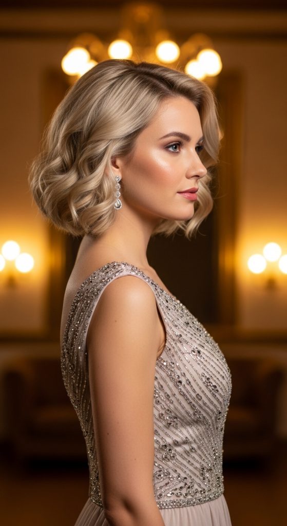 15. Voluminous Curled Bob