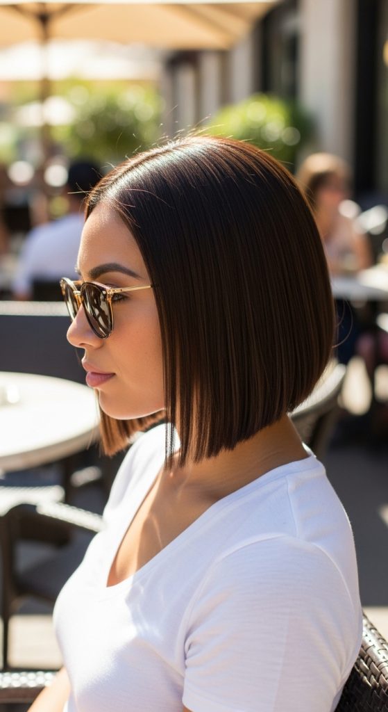 17. Blunt Bob with Hidden Undercut