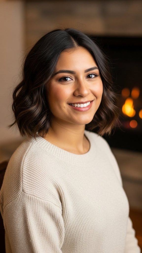 2. Cozy Soft-Wave Bob