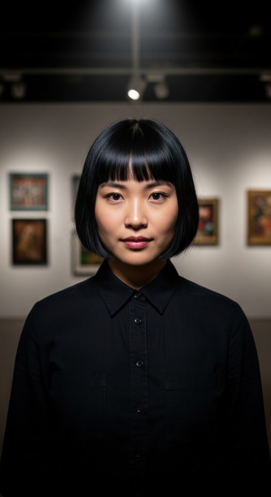 21. Bob with Baby Bangs